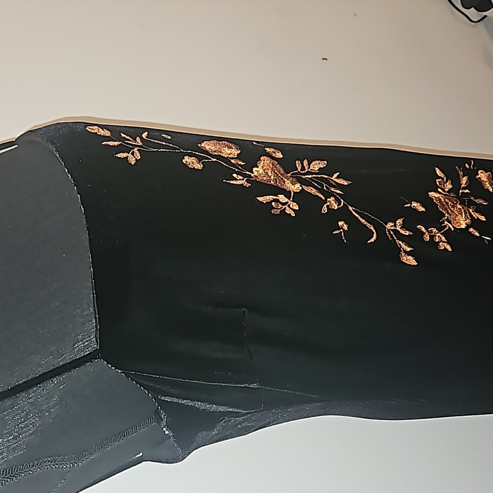 Floor Length Velvet Dress - Picture 3 of 12
